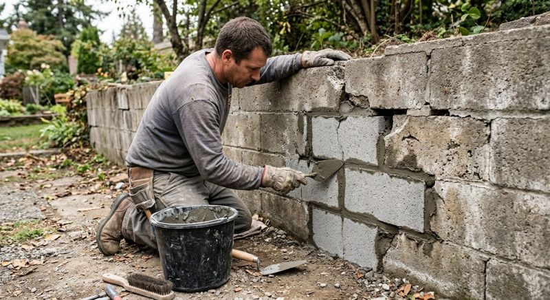 Block Wall Repair in Lenoir, NC