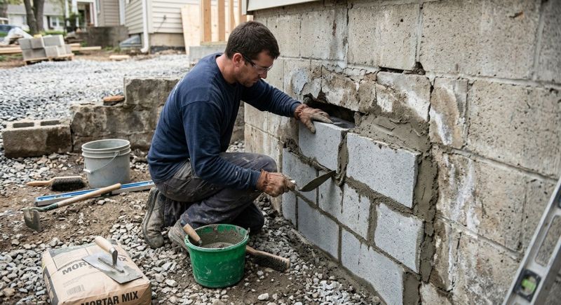 Block Wall Repair in Mountain City, TN