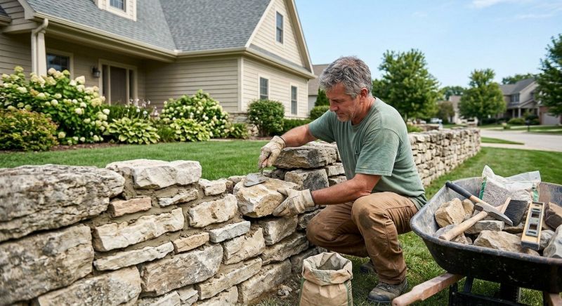 Brick Fence Repair in Boone, NC