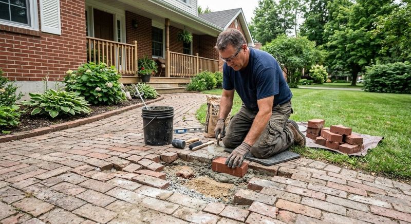 Brick Flatwork Repair in Jefferson, NC