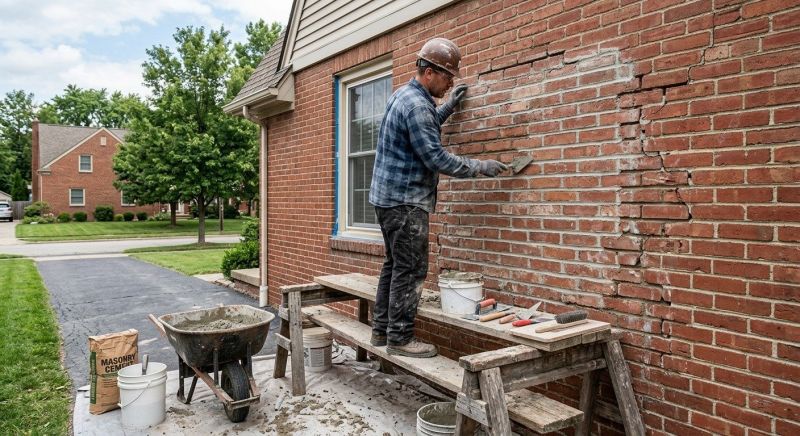 Brick Flatwork Repair in Todd, NC