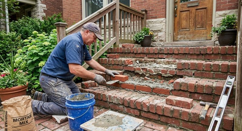 Brick Pathway Repair in Boone, NC