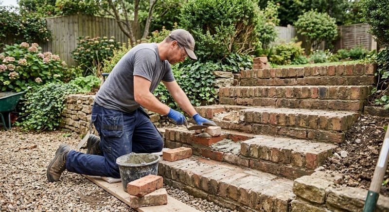 Brick Stairs Repair in Todd, NC