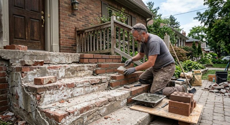 Brick Steps Repair in Boone, NC