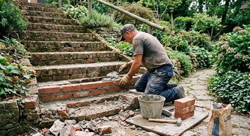 Brick Steps Repair in Boone, NC
