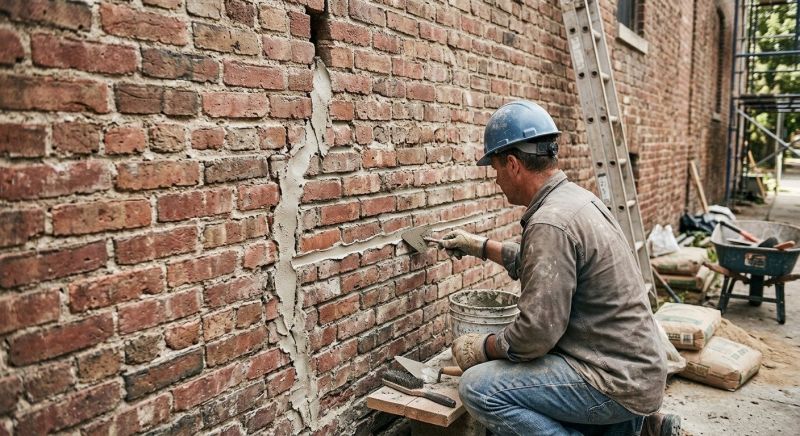 Brick Wall Repair in Banner Elk, NC