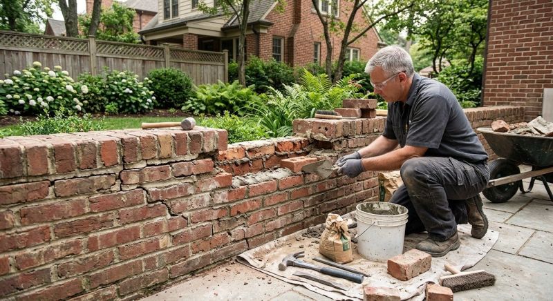 Brick Wall Repair in Newland, NC