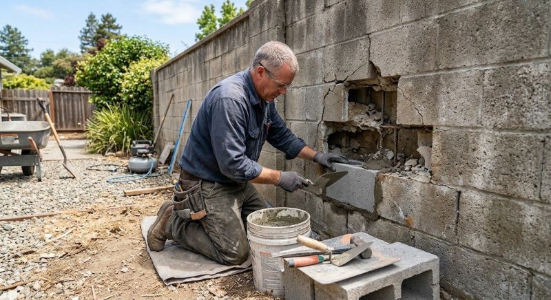 Cinder Block Repair in Boone, NC