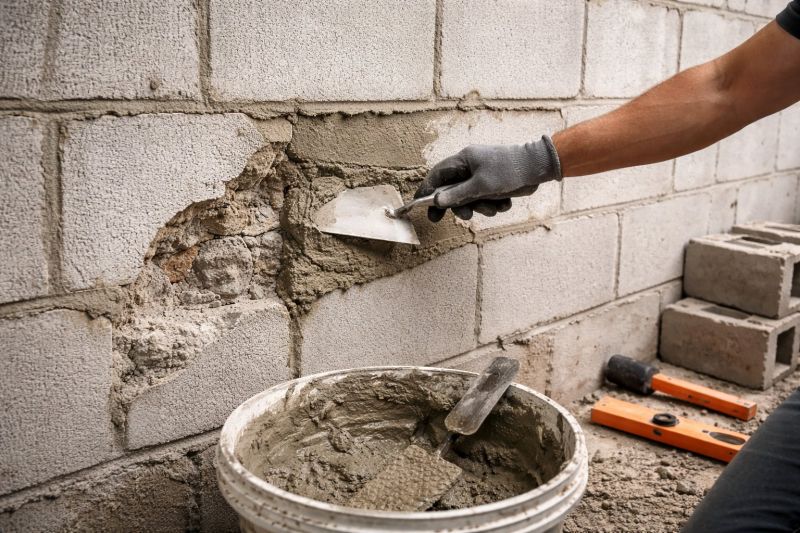 Cinder Block Wall Repair in Lenoir, NC
