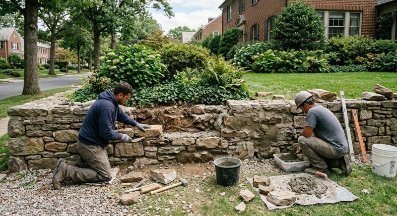 Retaining Wall Repair in Avery County, NC