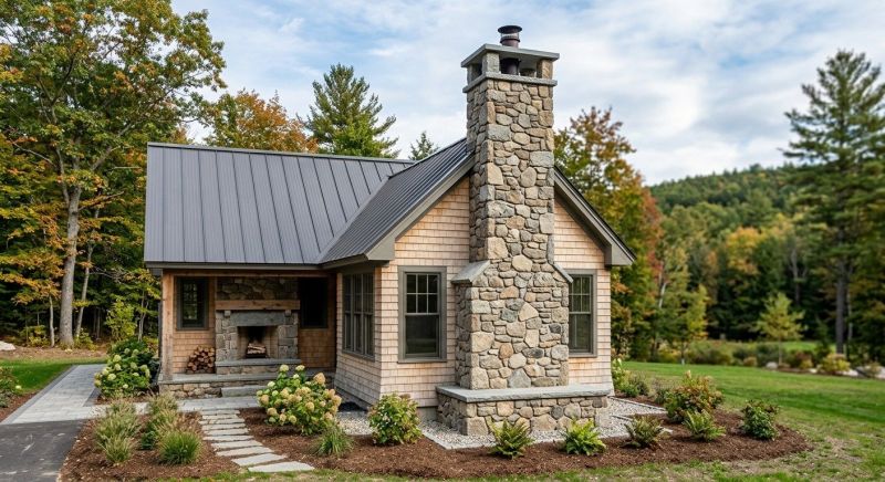 Stone Chimney Installation in Avery County, NC