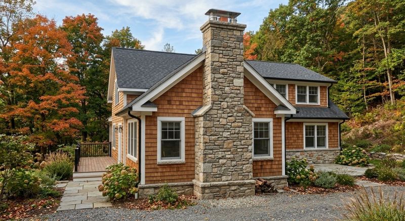 Stone Chimney Installation in Creston, NC