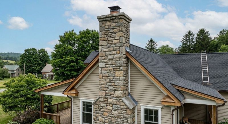 Stone Chimney Installation in Lenoir, NC