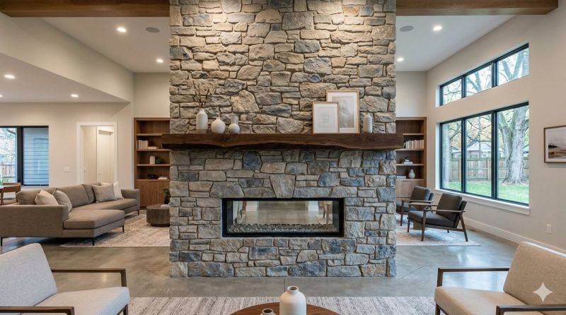 Stone Chimney Installation in Watauga County, NC