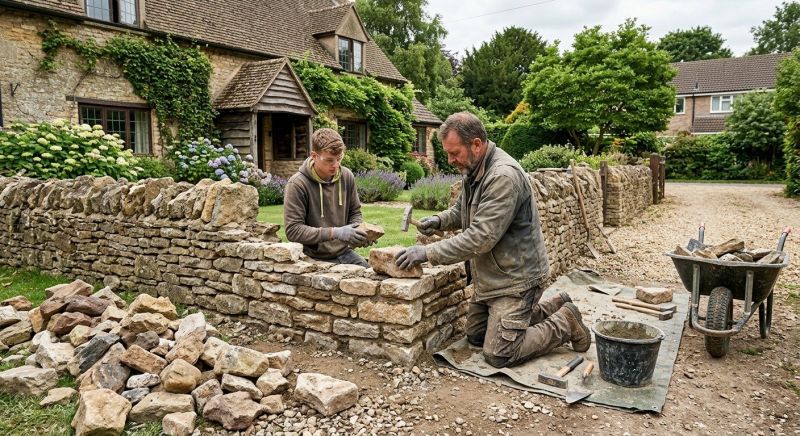 Stone Wall Repair in Creston, NC