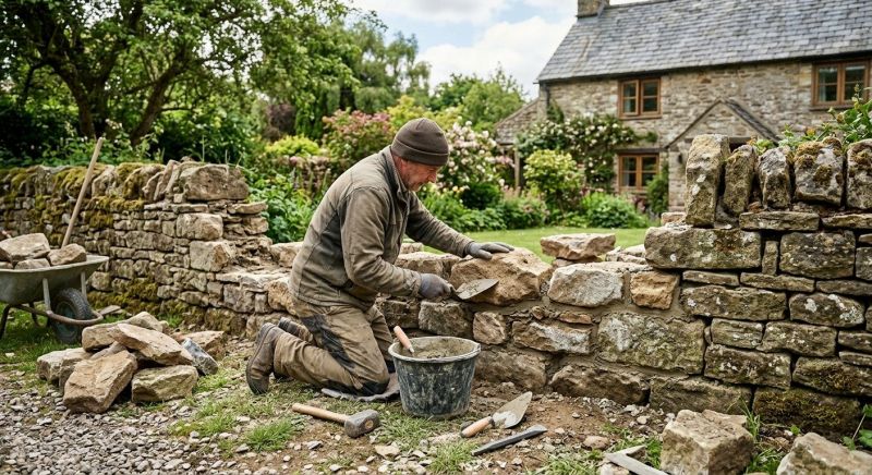 Stone Wall Repair in Lenoir, NC