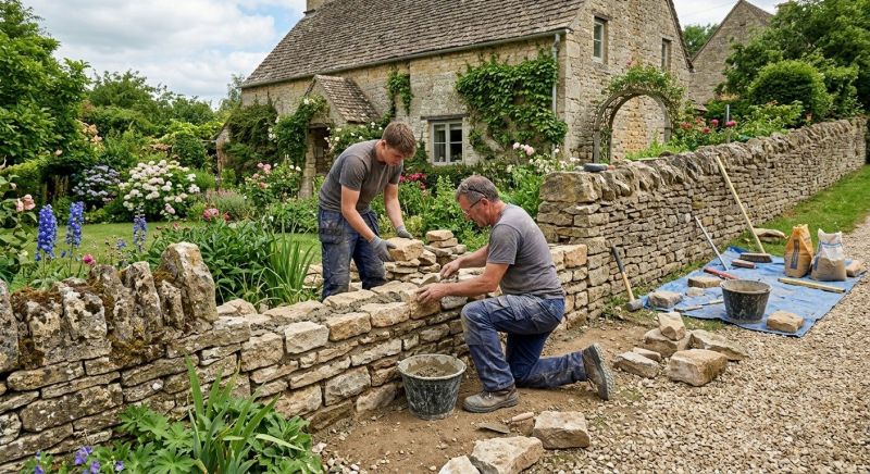 Stone Wall Repair in Watauga County, NC