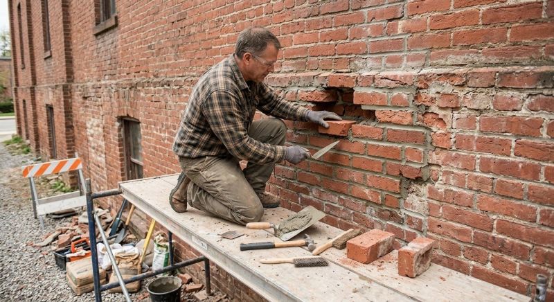Porch Brick Repair