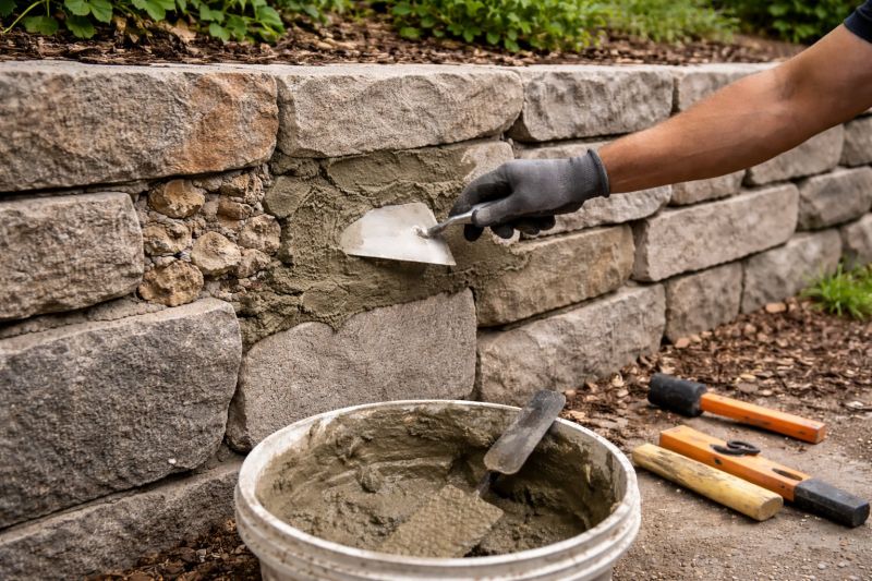 Stone Wall Repair in Mountain City, TN